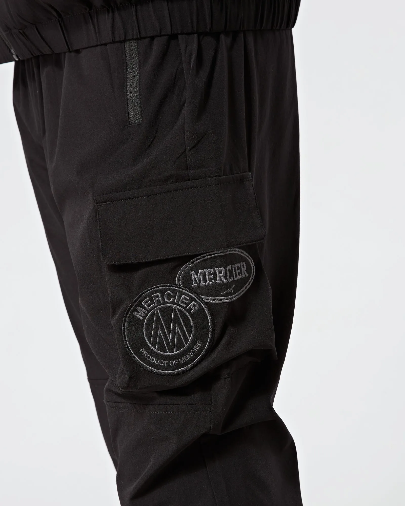 Black Tonal Badge Cargos