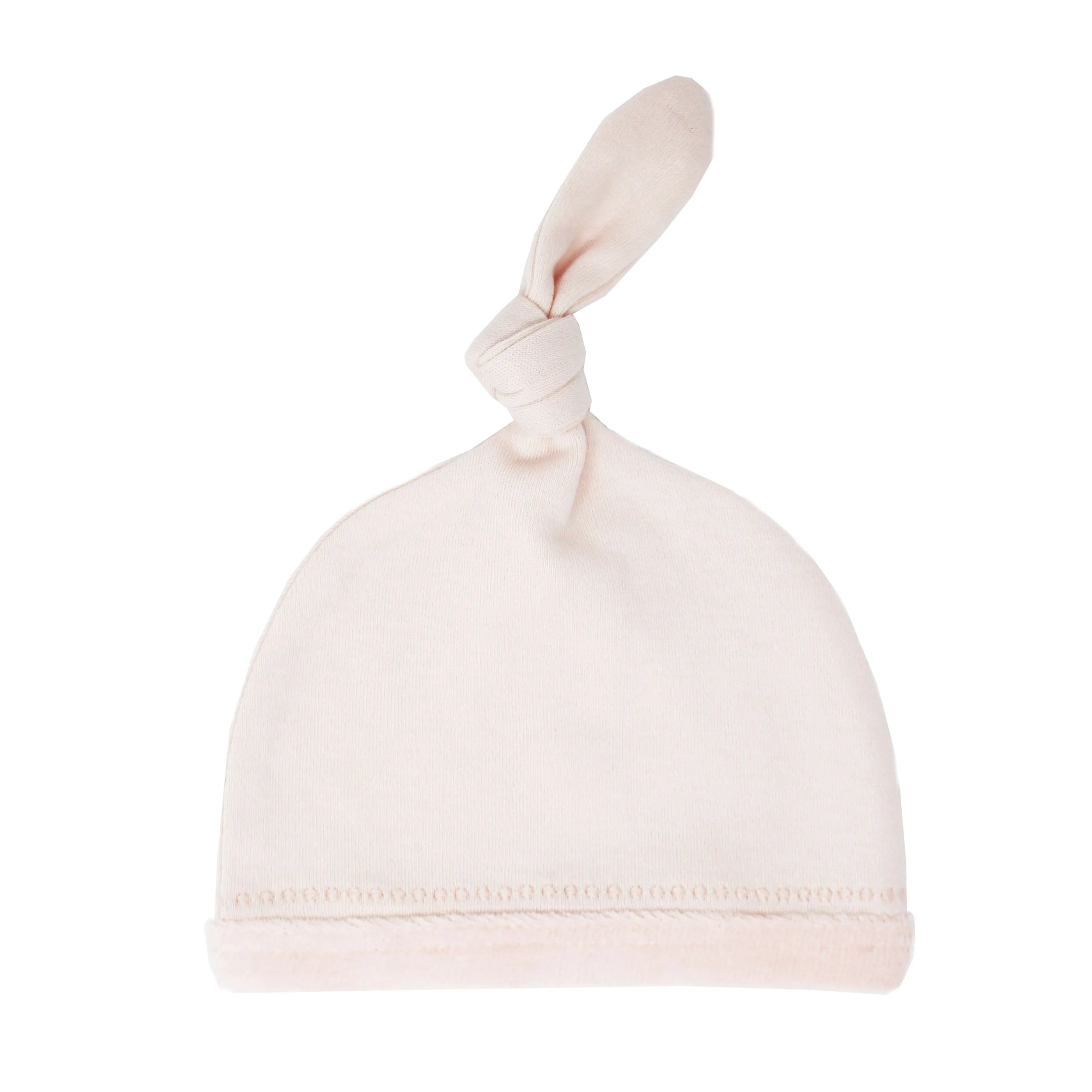 Blush Velveteen Top Knot Hat