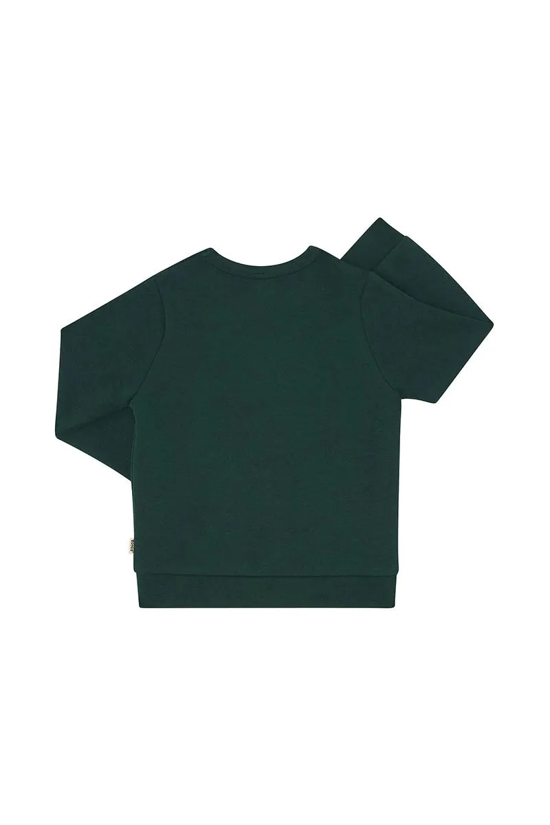 Bonds Kids Tech Sweats Pullover - Cotton Forest Gem