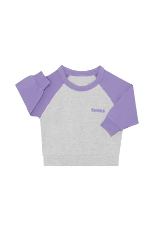 Bonds Soft Threads Pullover - Lilac Fluff / New Gray Marle