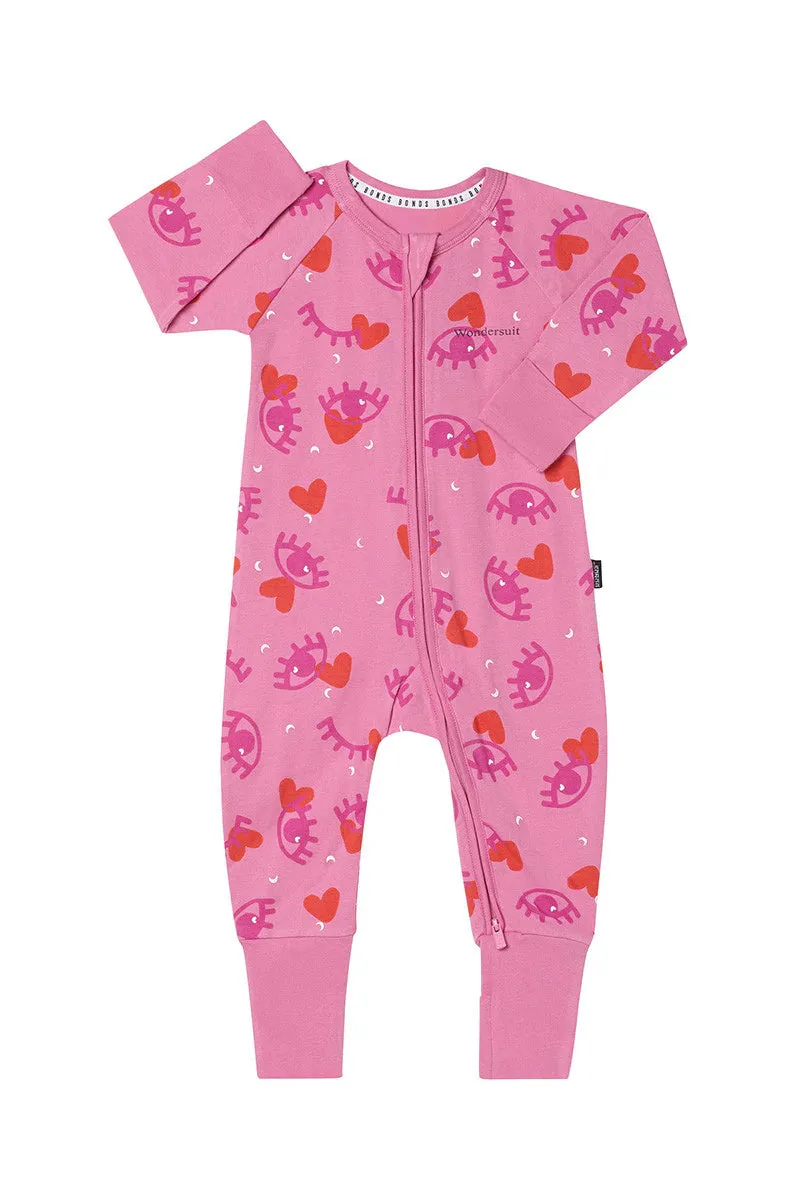 Bonds Zip Wondersuit - Eye Love Pink