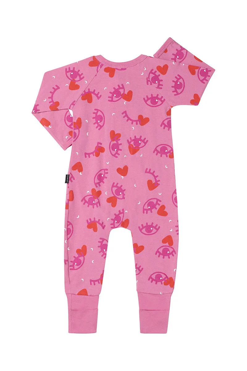 Bonds Zip Wondersuit - Eye Love Pink