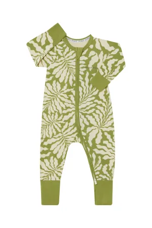 Bonds Zip Wondersuit - Sunshine Tropics Khaki