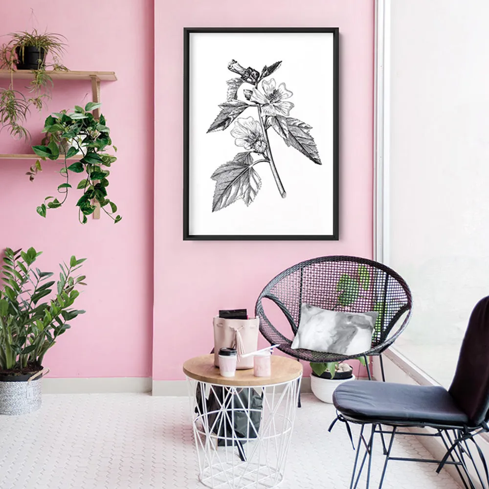 Botanical Floral Illustration II - Art Print