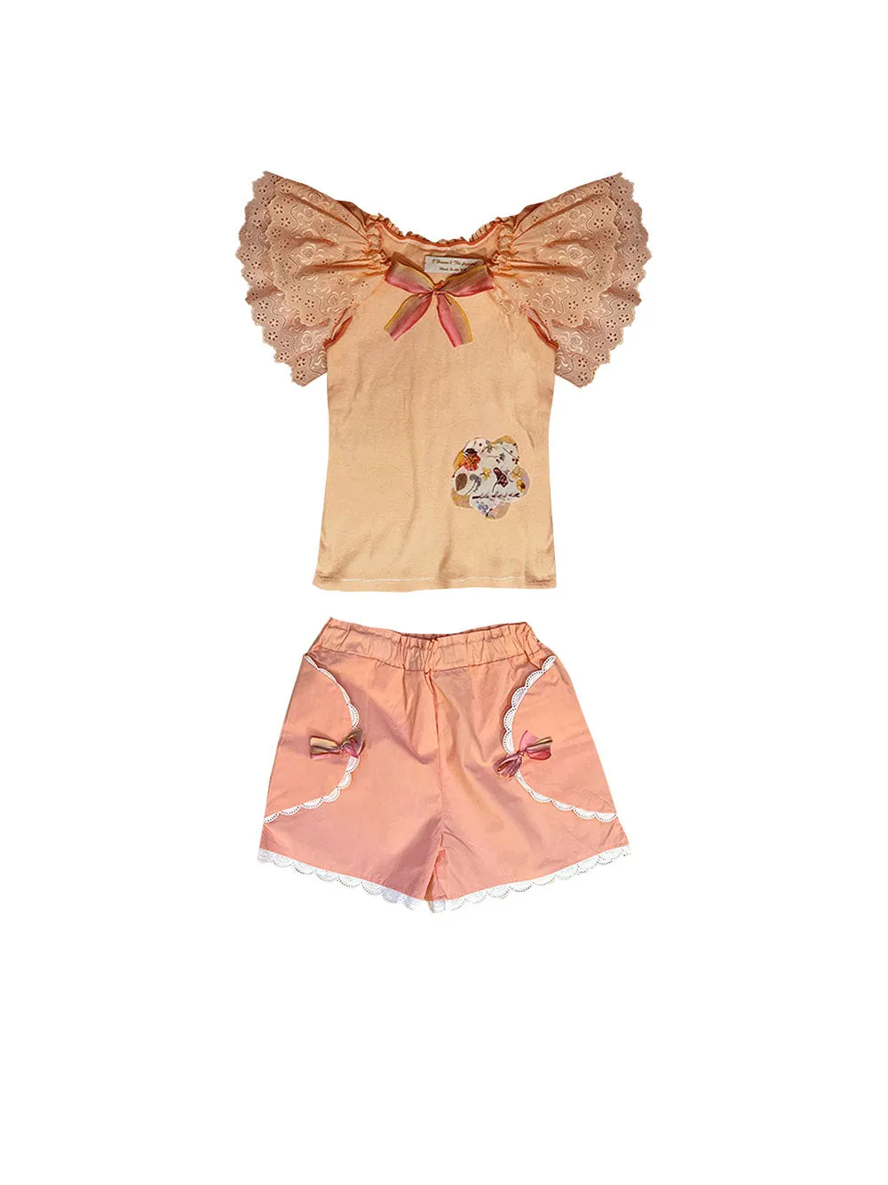 Broderie Peach Top