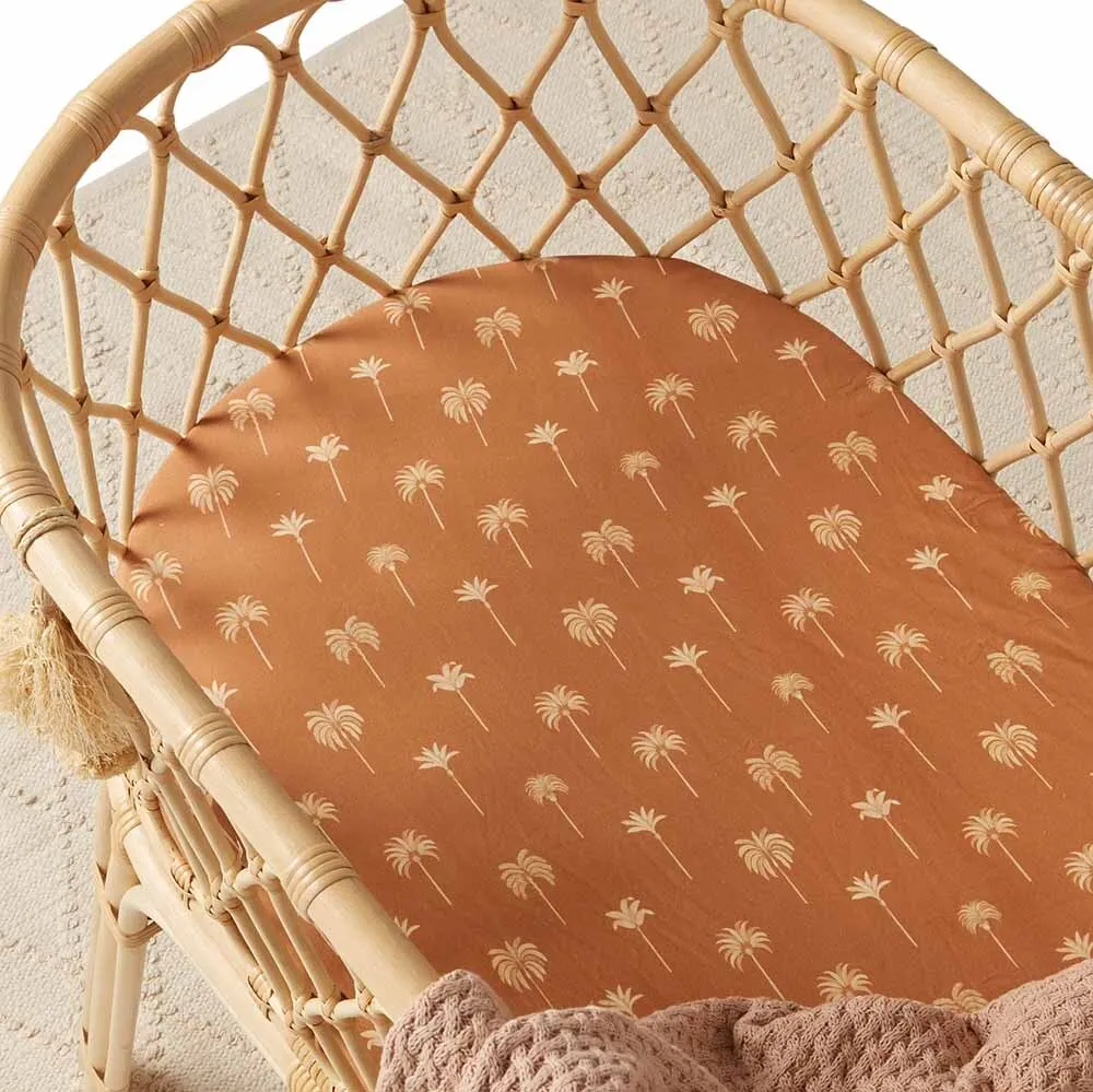 Bronze Palm | Bassinet Sheet / Change Pad Cover