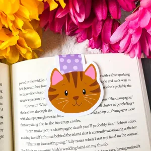 Brown Cat Magnetic Bookmark