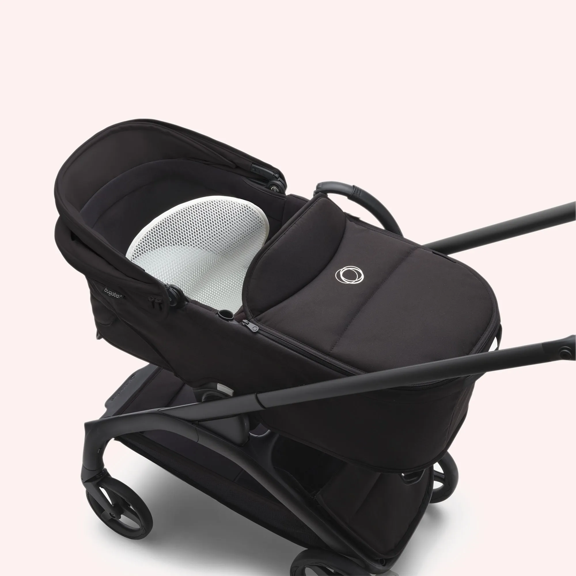 Bugaboo Dragonfly Bassinet and Seat Pram - Black/Dark Cherry