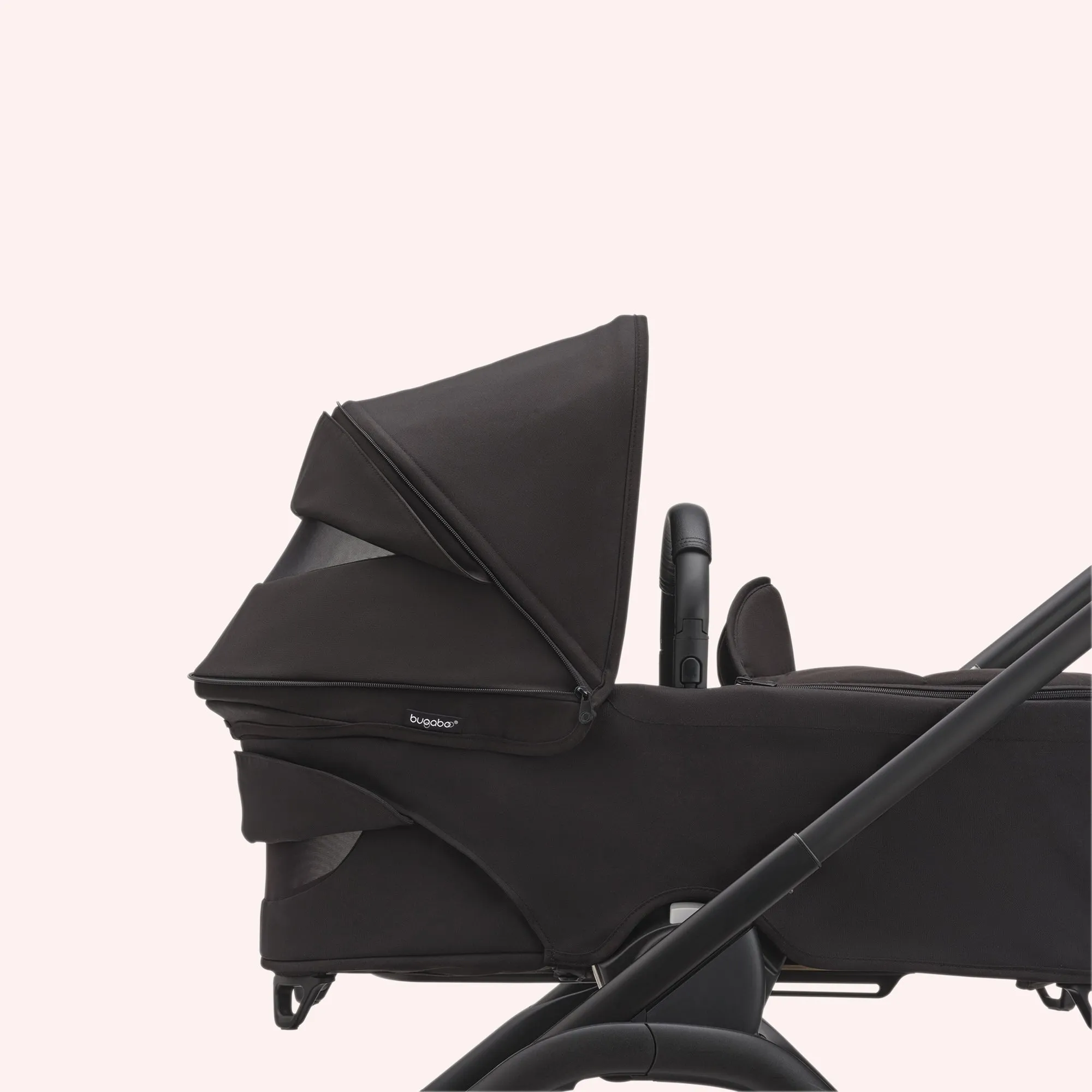 Bugaboo Dragonfly Bassinet and Seat Pram - Black/Dark Cherry