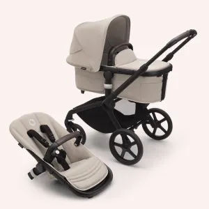 Bugaboo Fox 5 Bassinet and Seat Pram - Black/Desert Taupe