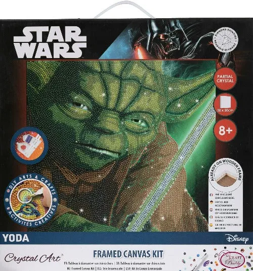 CAK-SWS703M: Yoda 30x30cm Crystal Art Kit