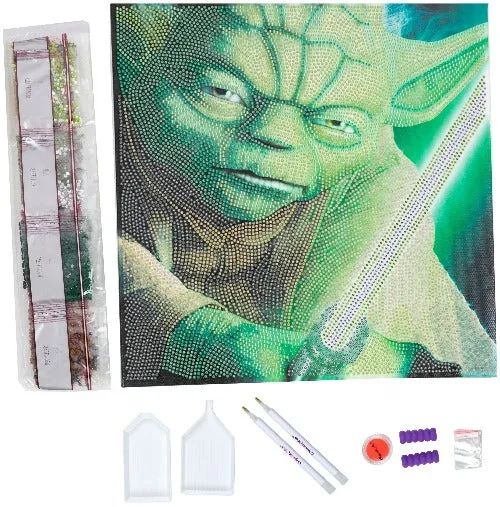 CAK-SWS703M: Yoda 30x30cm Crystal Art Kit