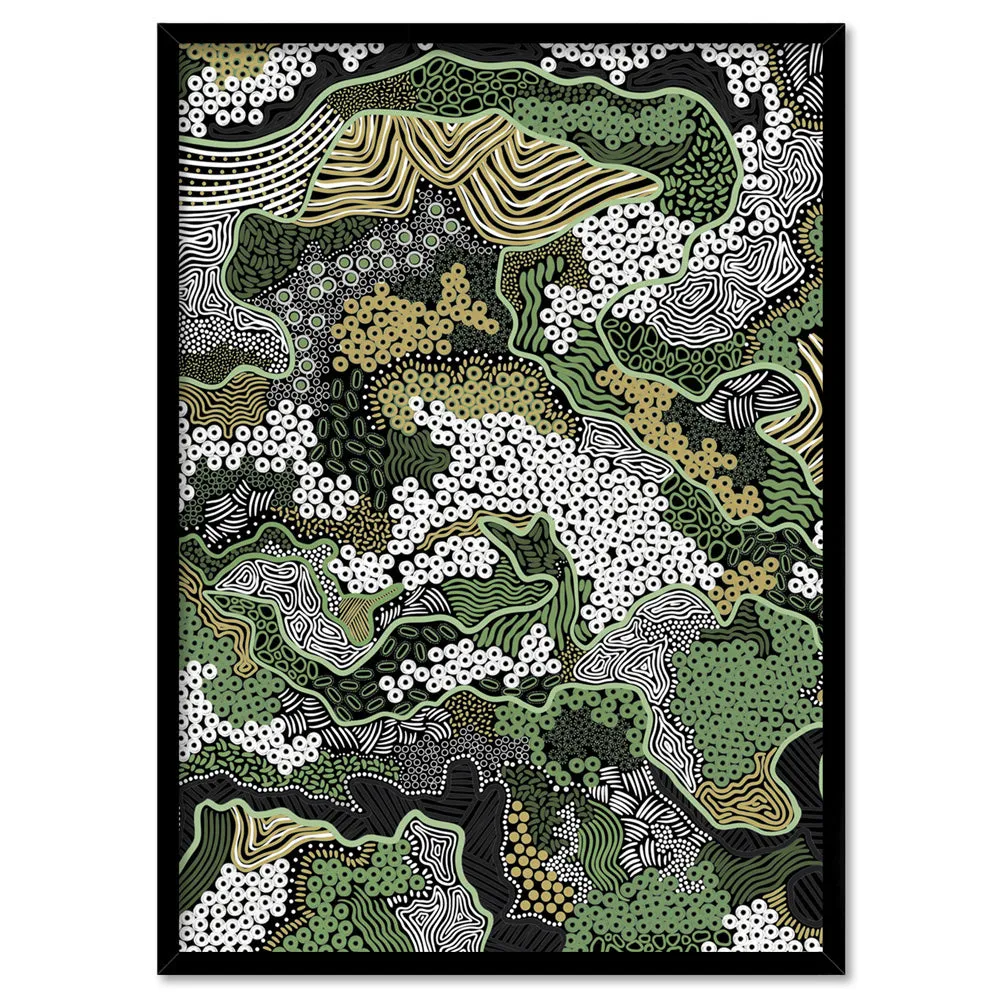 Canobie Dry Season Greens I - Art Print by Leah Cummins