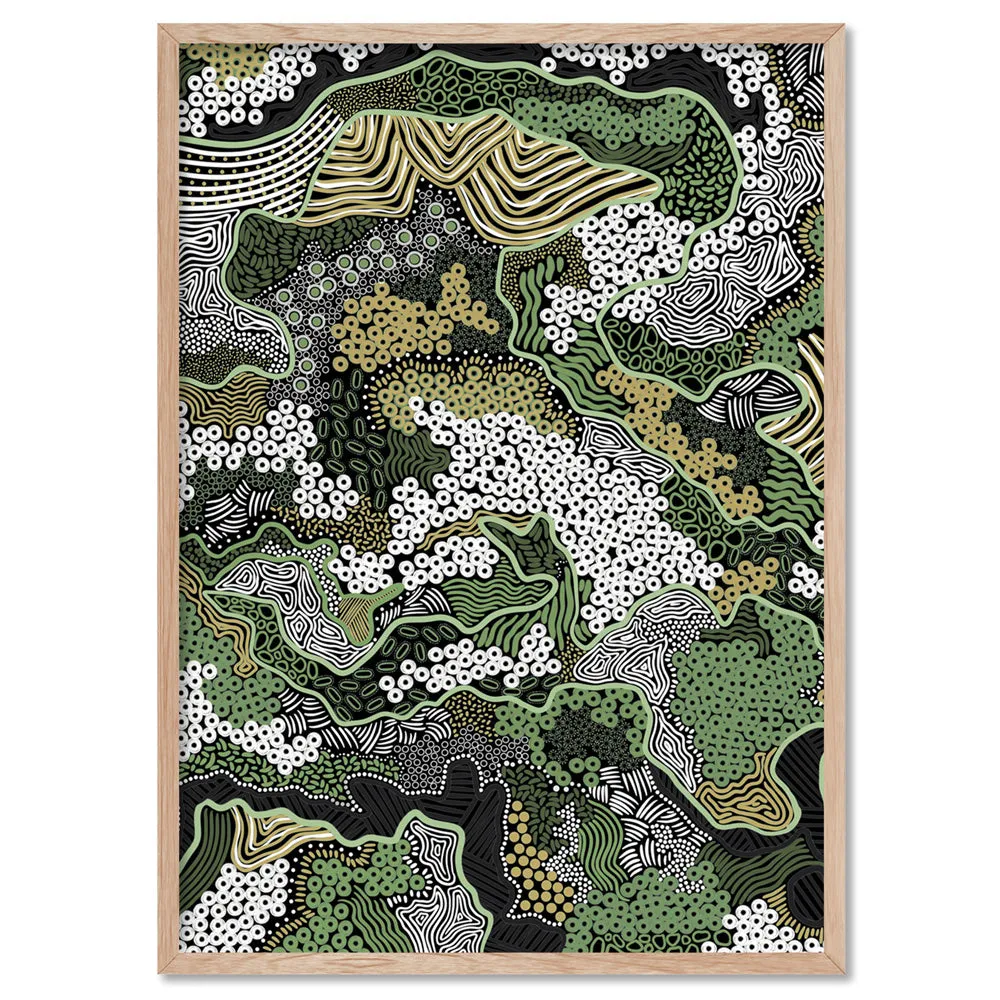 Canobie Dry Season Greens I - Art Print by Leah Cummins