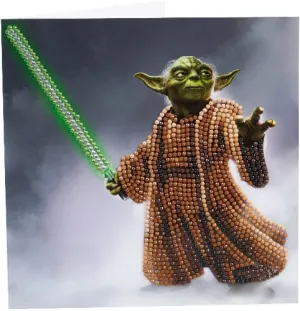 CCK-SWS804: Yoda 18x18cm Crystal Art Card