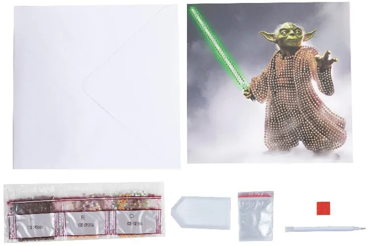 CCK-SWS804: Yoda 18x18cm Crystal Art Card