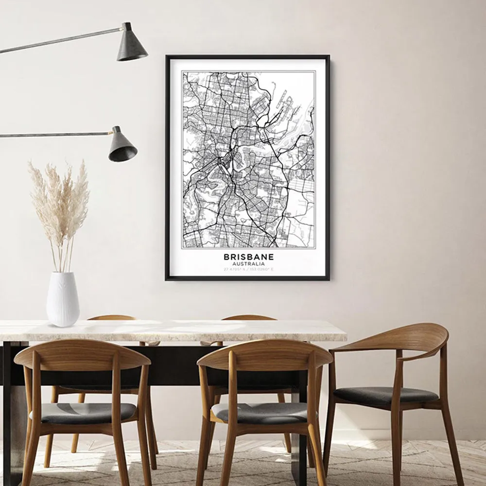 City Map | BRISBANE - Art Print