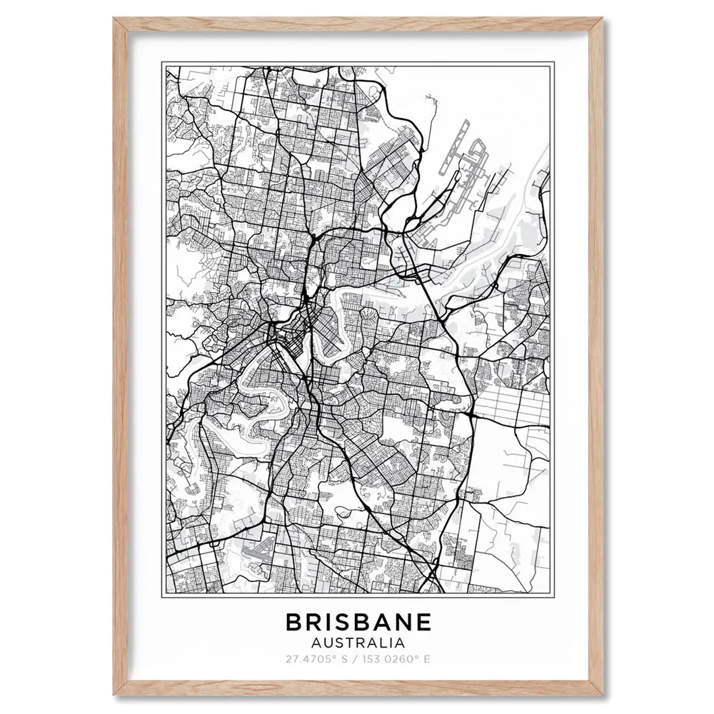 City Map | BRISBANE - Art Print