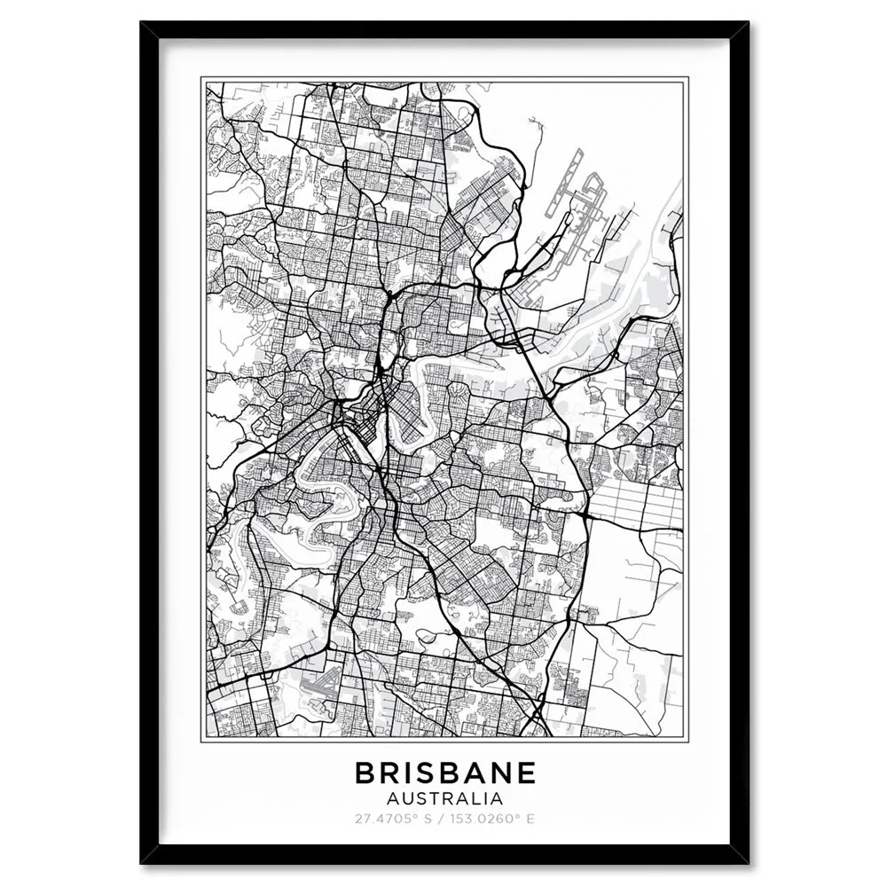 City Map | BRISBANE - Art Print