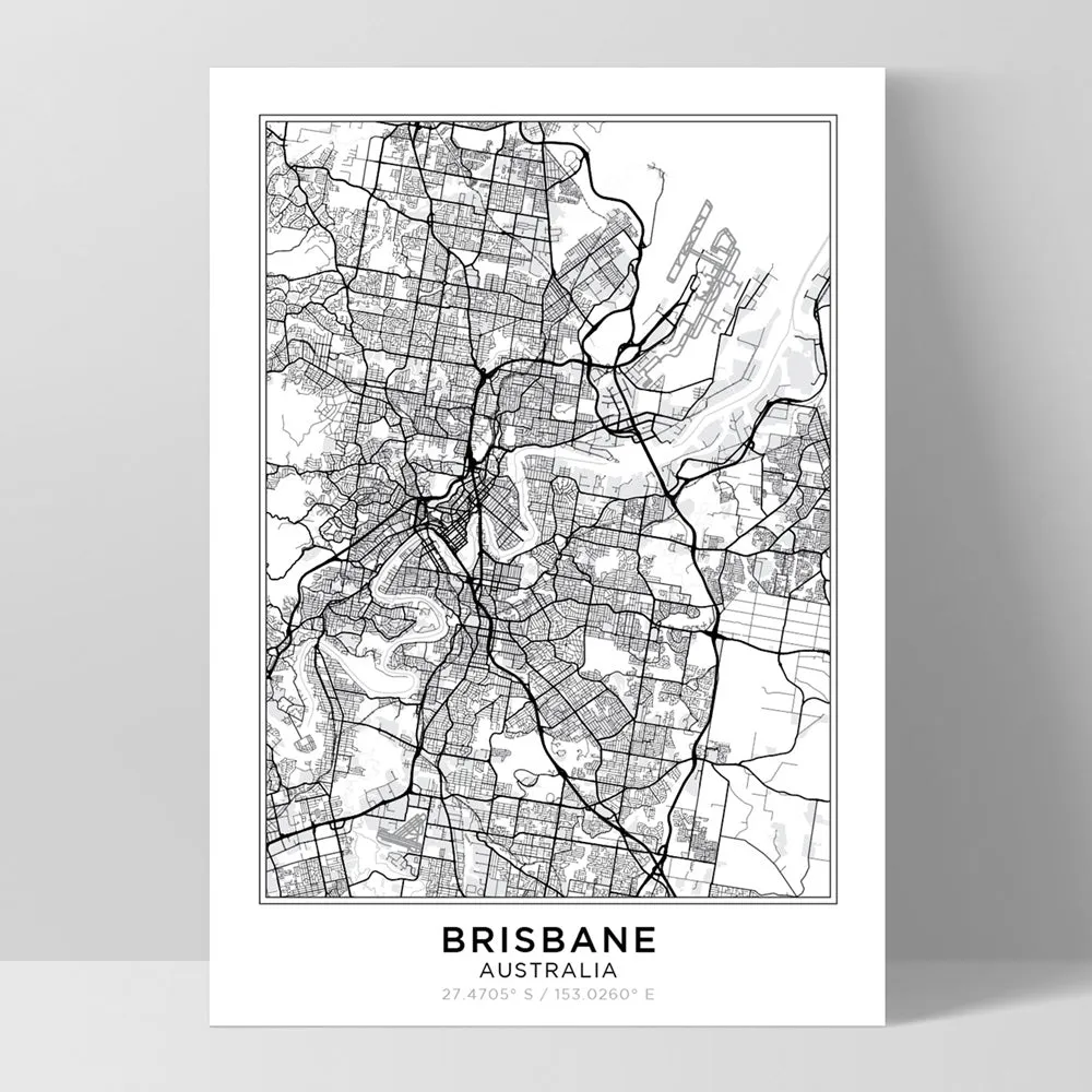 City Map | BRISBANE - Art Print