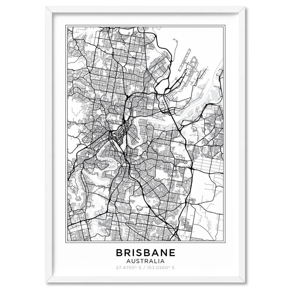 City Map | BRISBANE - Art Print