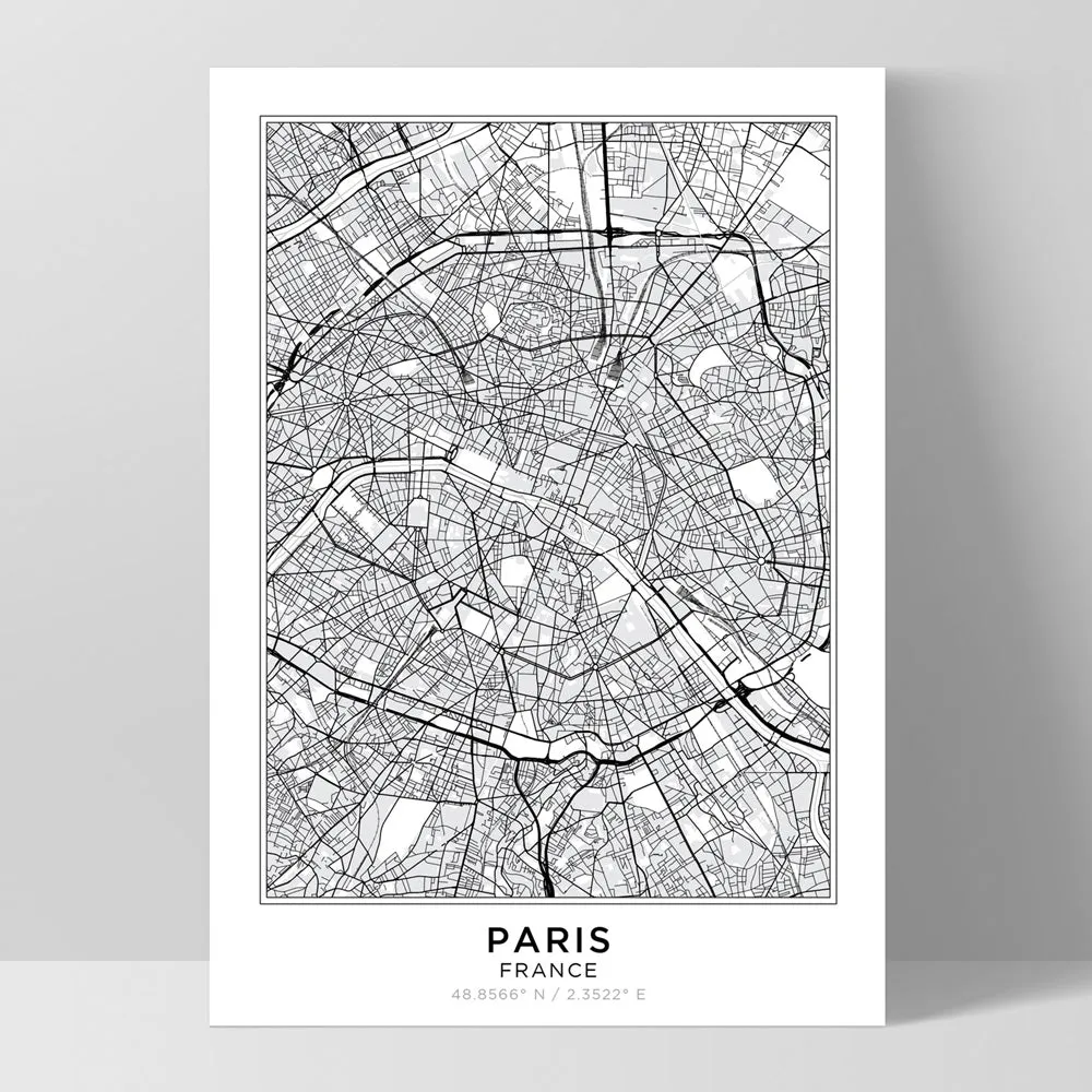 City Map | PARIS - Art Print