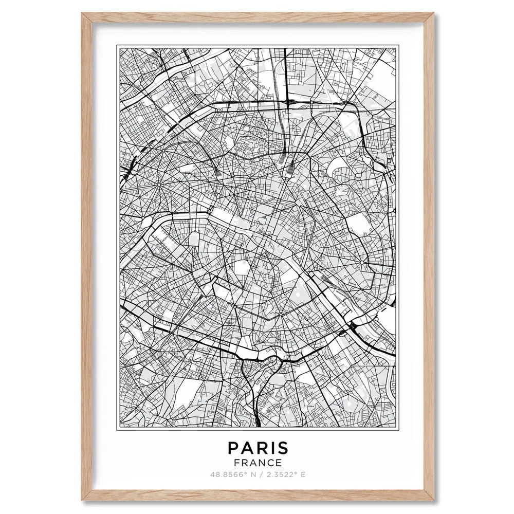 City Map | PARIS - Art Print