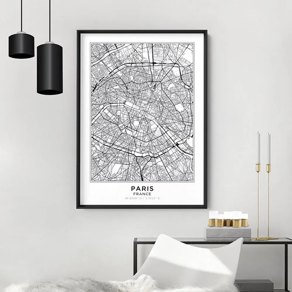 City Map | PARIS - Art Print