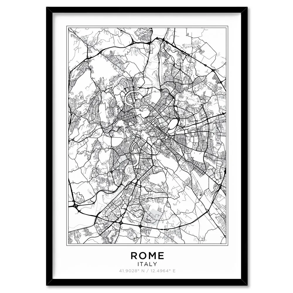 City Map | ROME - Art Print