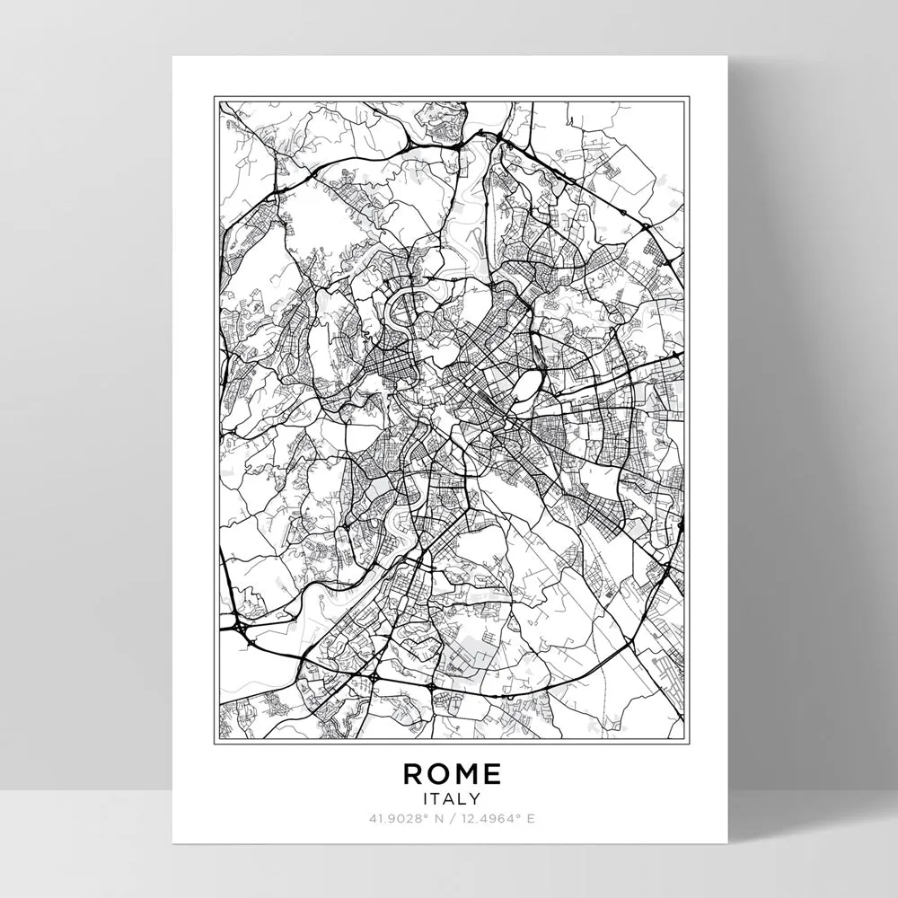 City Map | ROME - Art Print