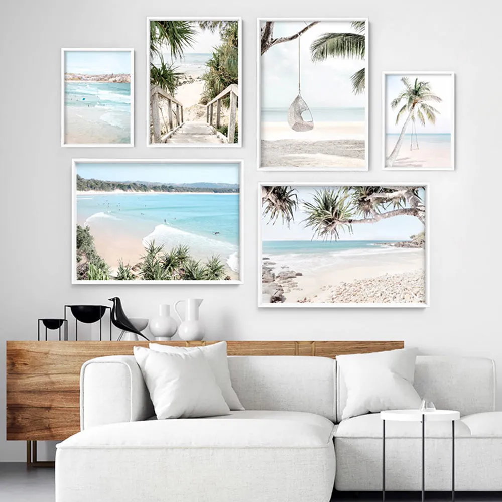 Coastal Palm beach Swing II - Art Print