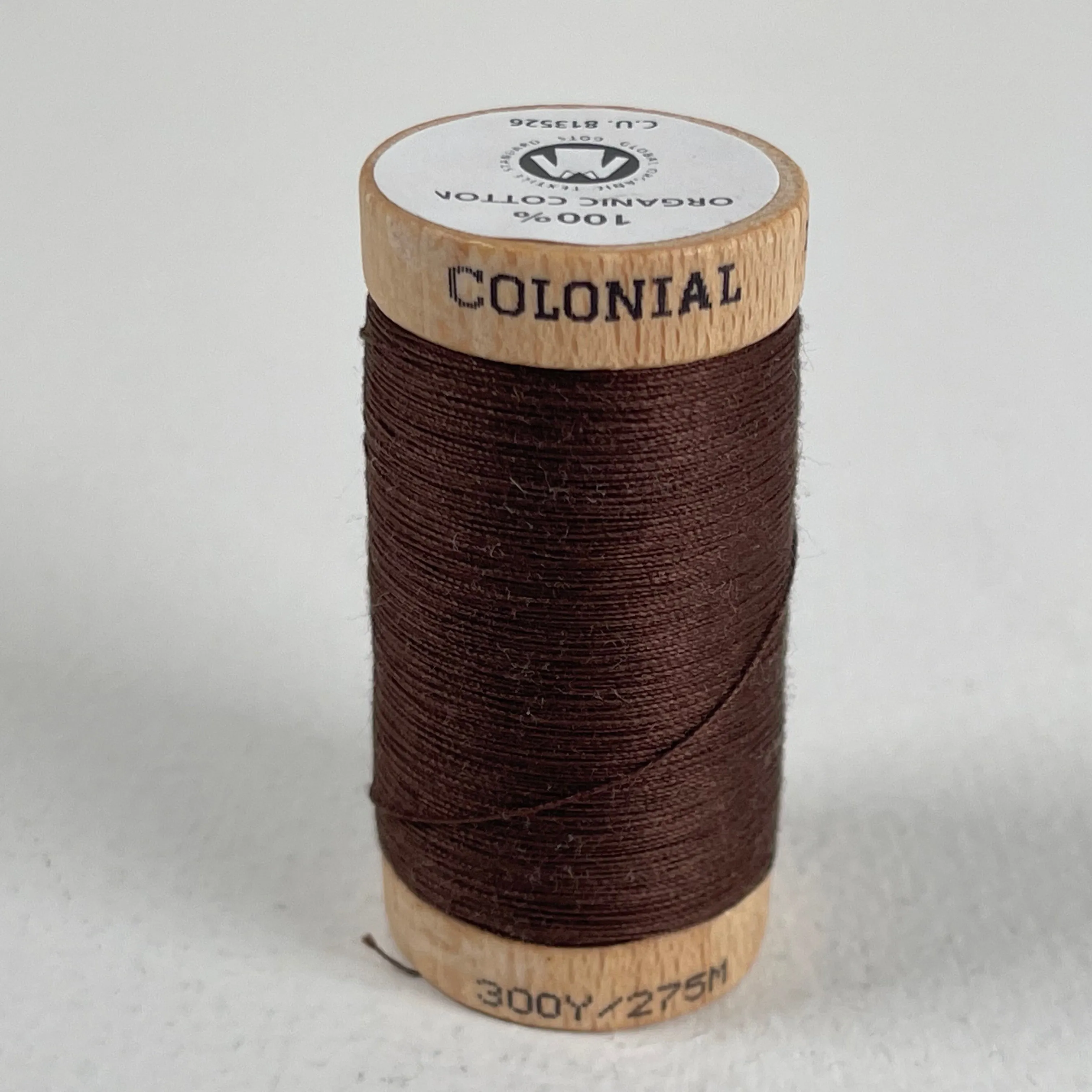 Colonial 100% Organic Cotton Thread - various colors