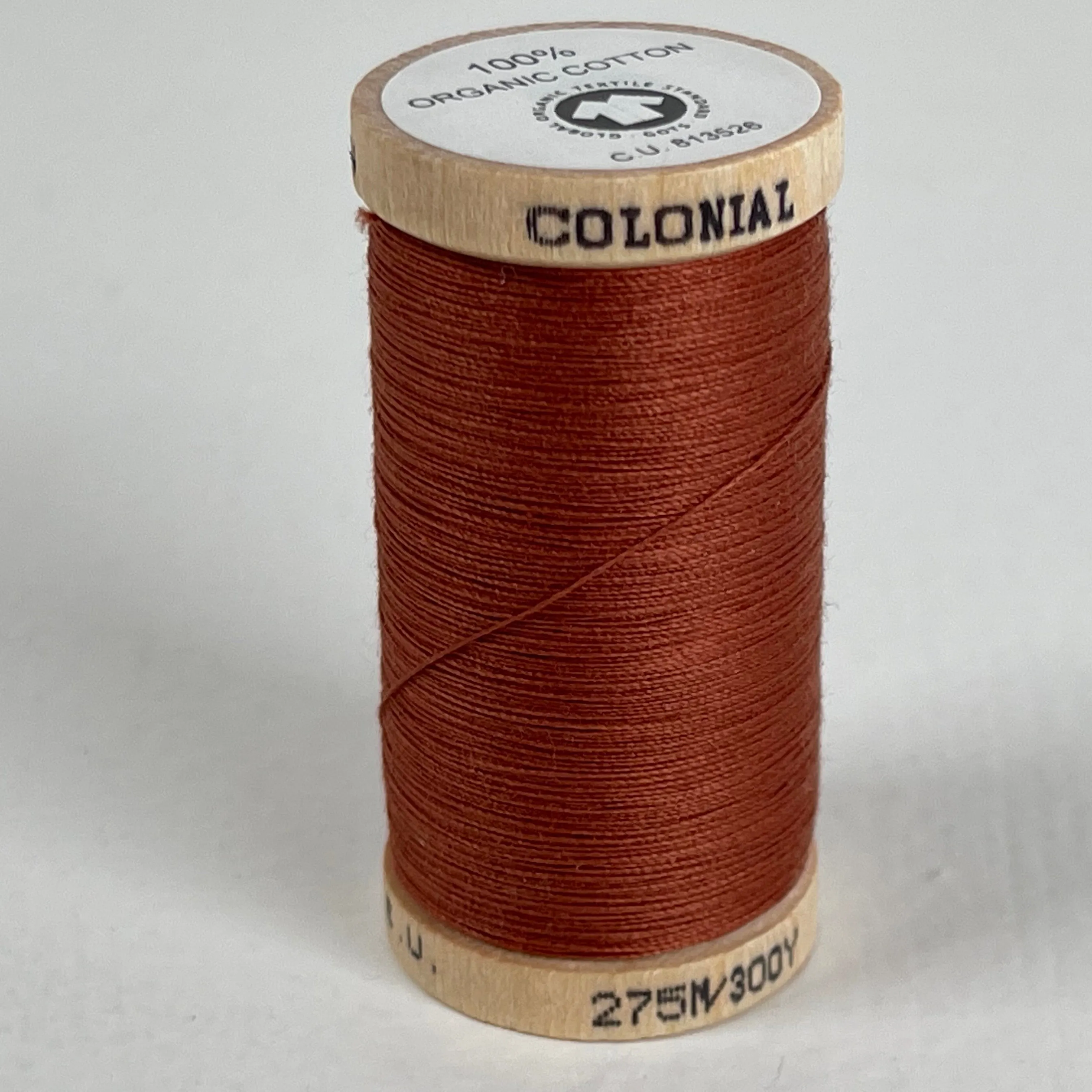 Colonial 100% Organic Cotton Thread - various colors