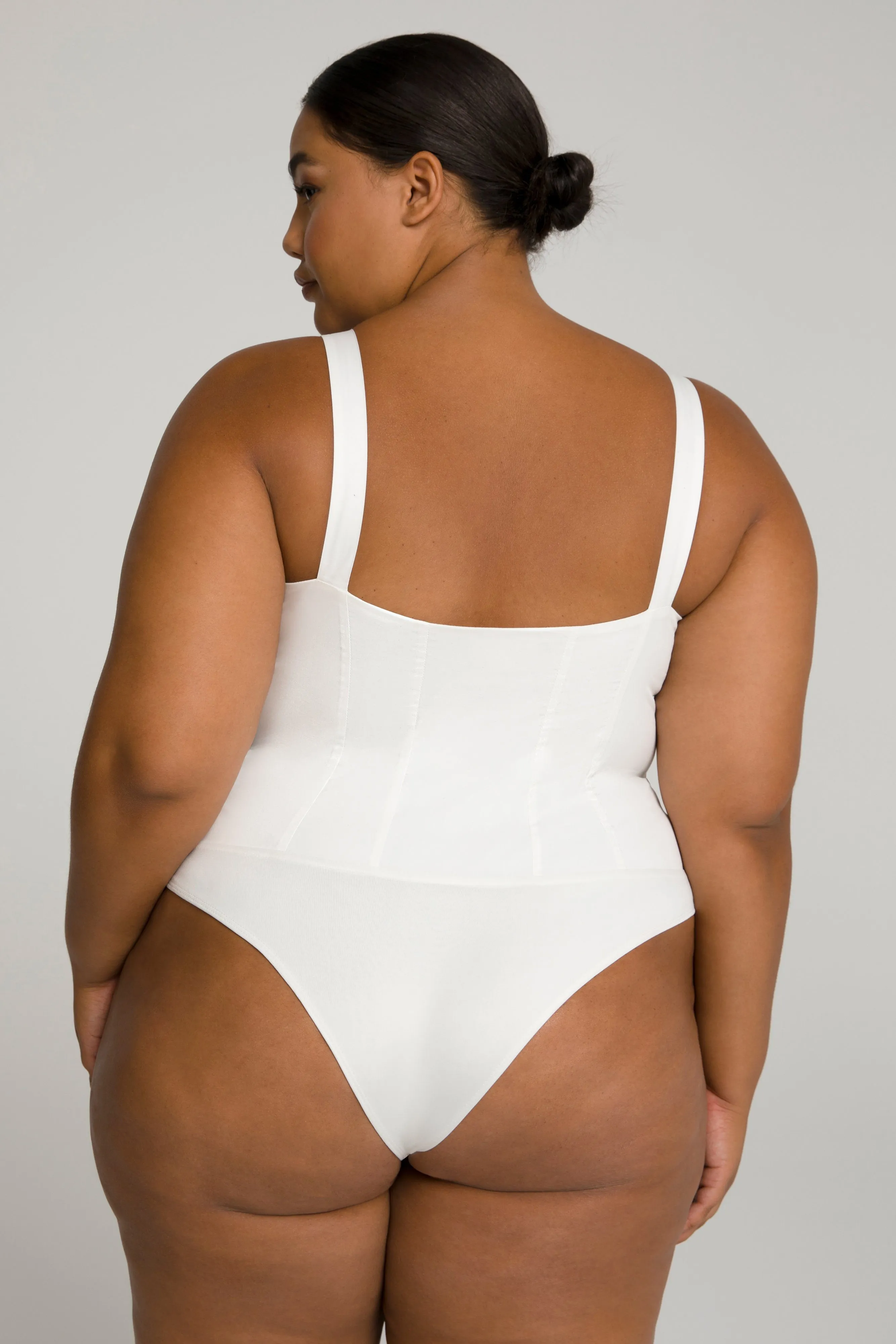 CONTOURED POPLIN BODY | WHITE001