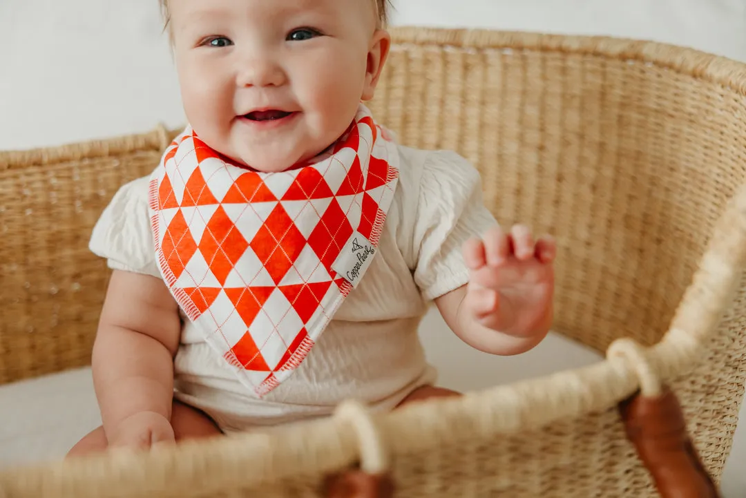 Copper Pearl- Prancer Bandana Bib Set (4 pack)