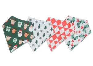 Copper Pearl- Prancer Bandana Bib Set (4 pack)