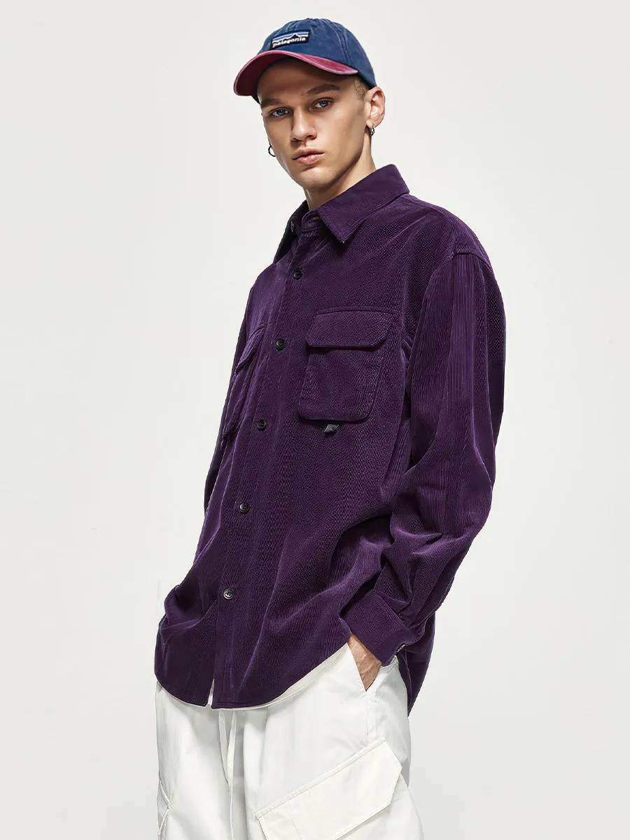 Corduroy Oversize Outerwear Shirt