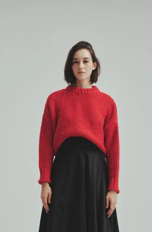 Cropped knit tops