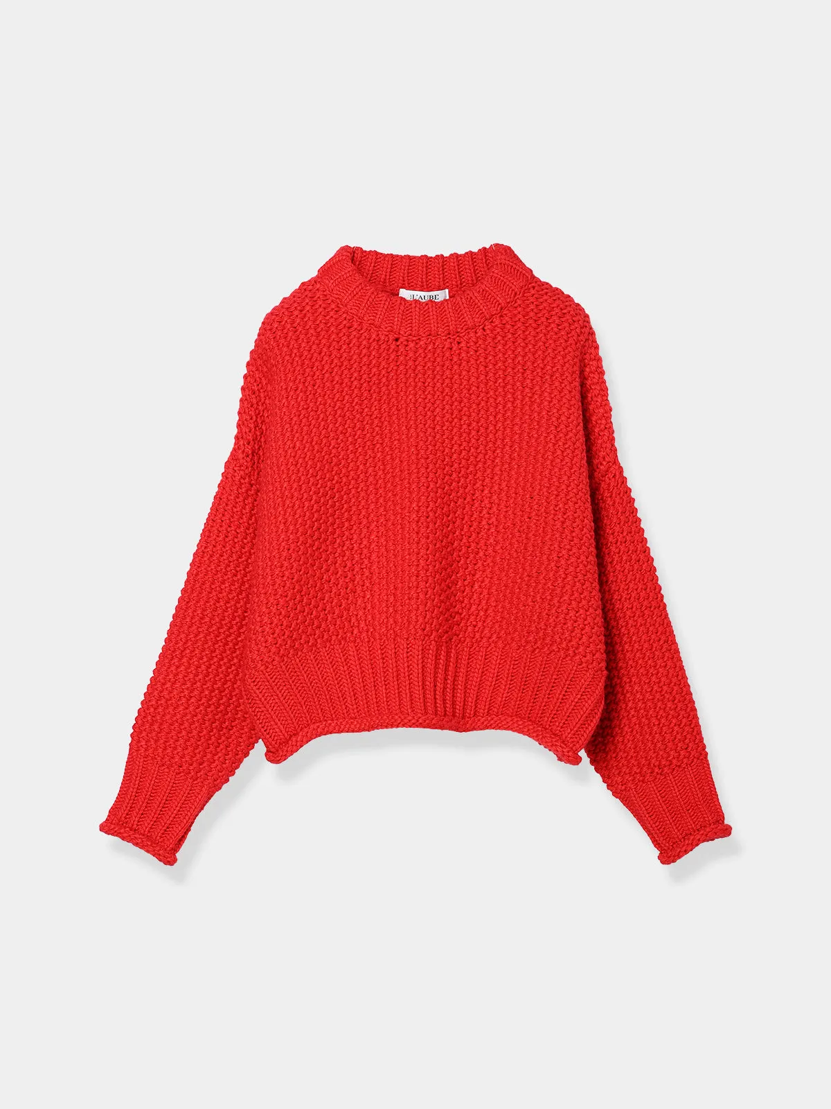 Cropped knit tops