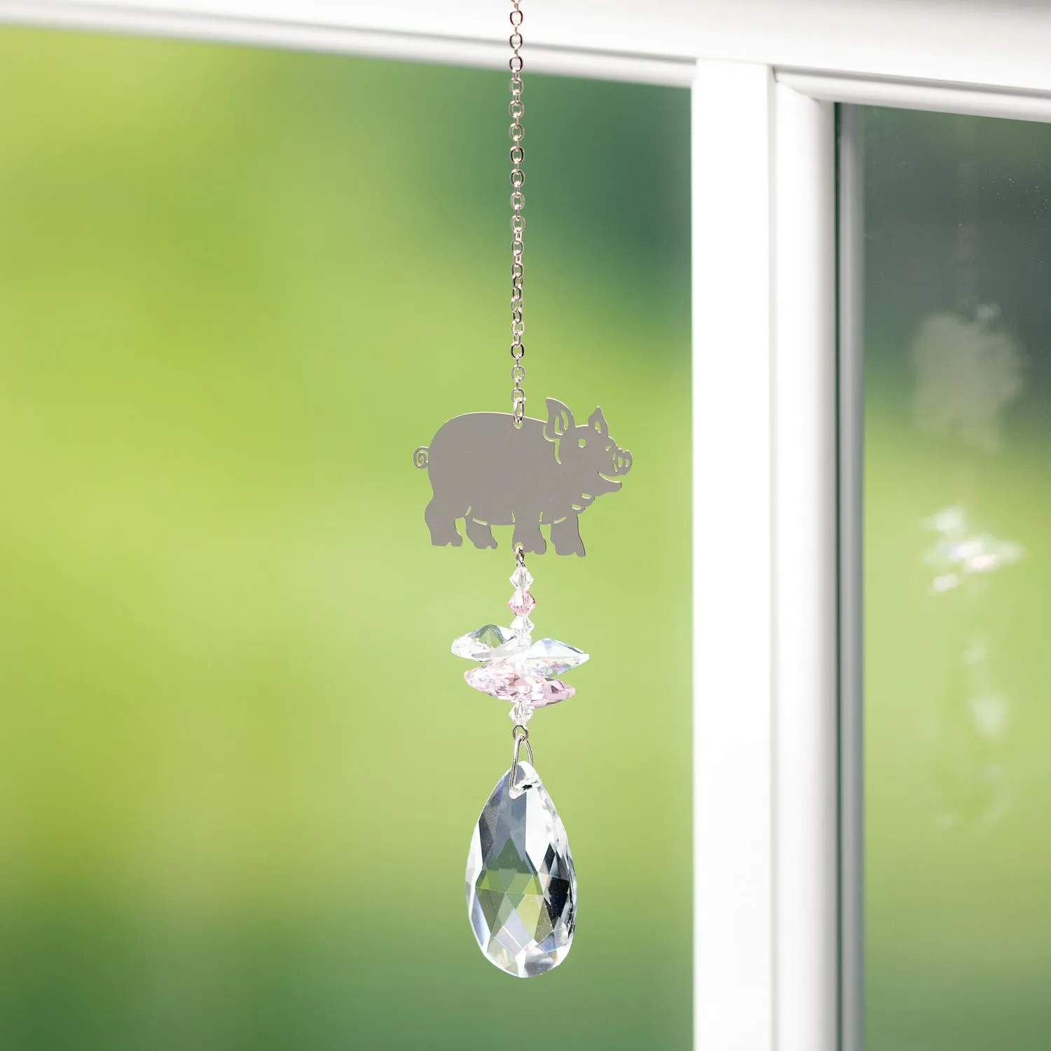 Crystal Fantasy Suncatcher - Pig