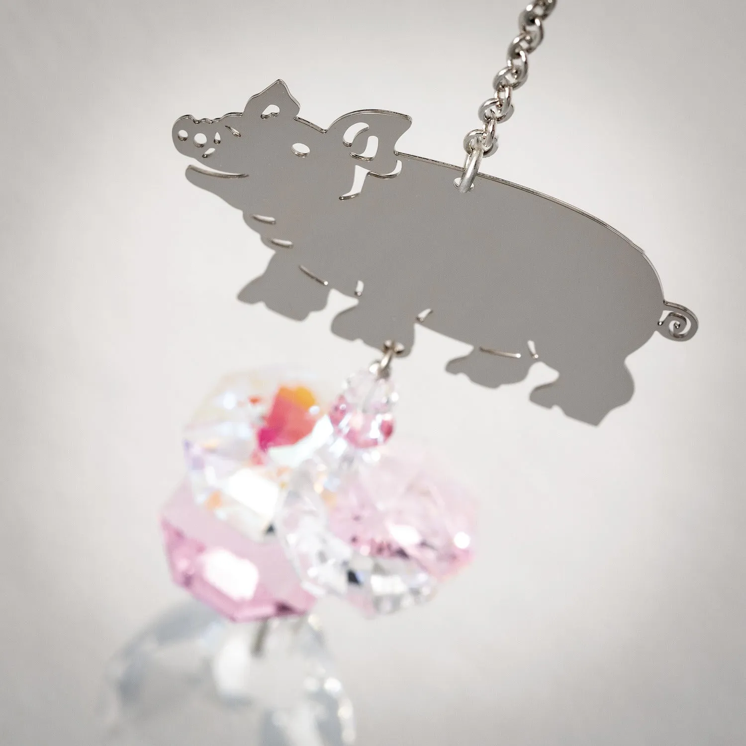 Crystal Fantasy Suncatcher - Pig