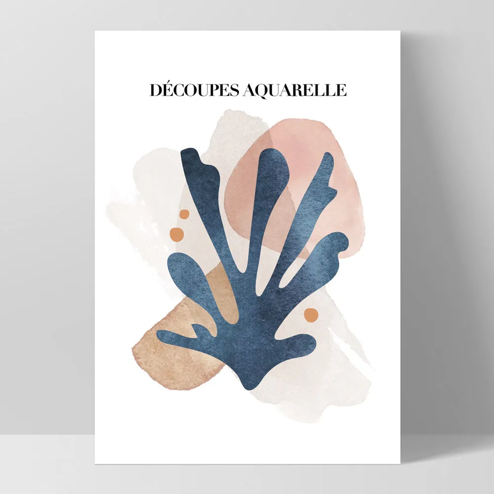 Decoupes Aquarelle I - Art Print