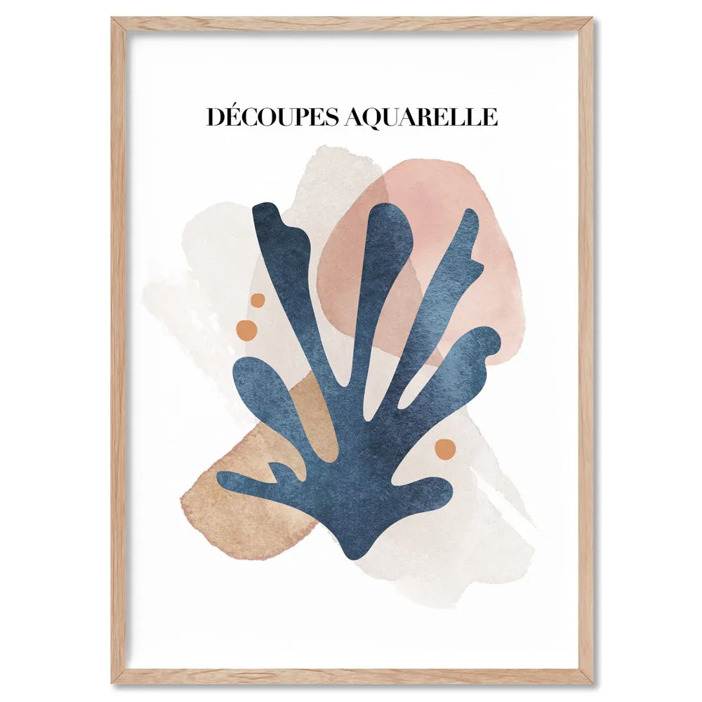 Decoupes Aquarelle I - Art Print