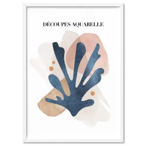 Decoupes Aquarelle I - Art Print