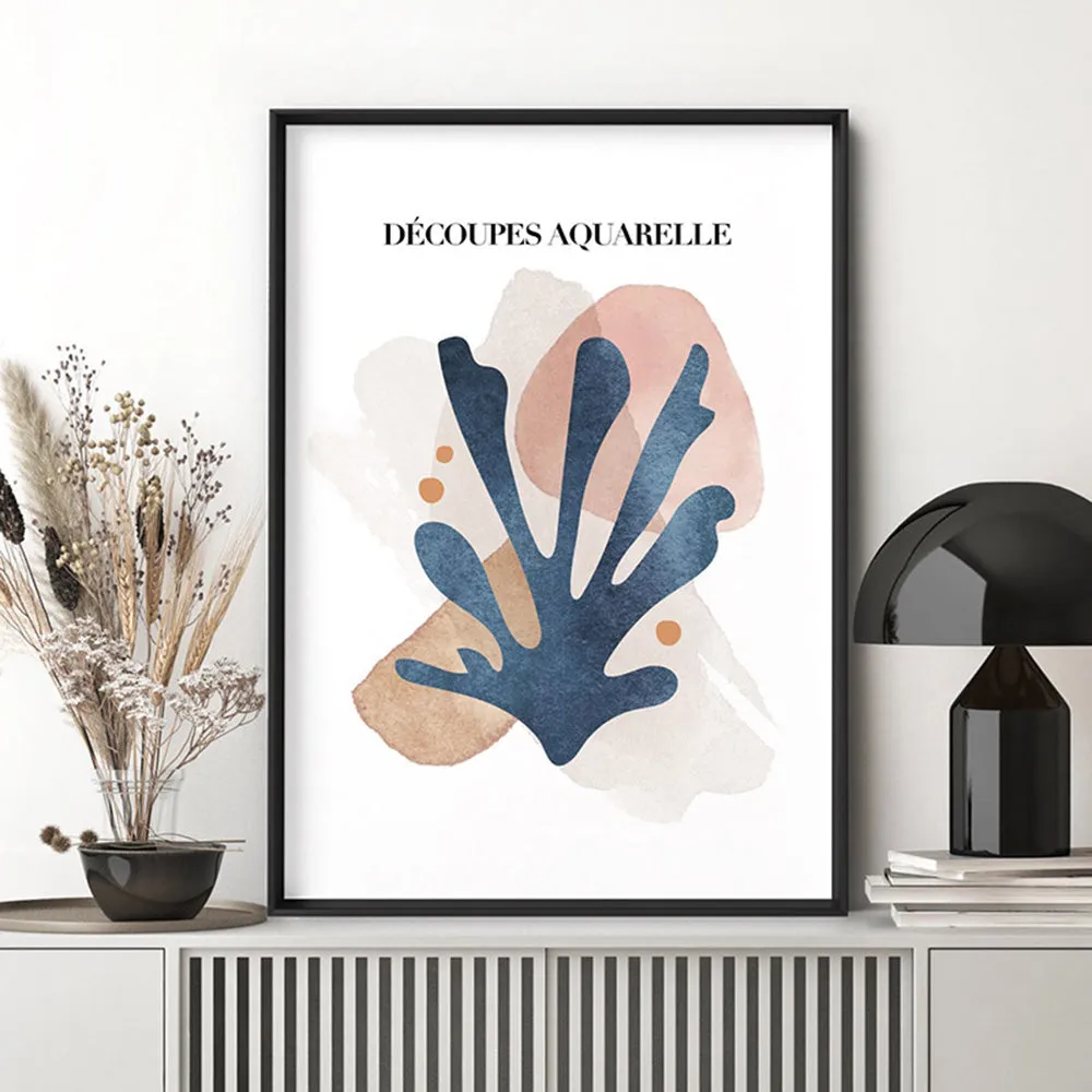 Decoupes Aquarelle I - Art Print