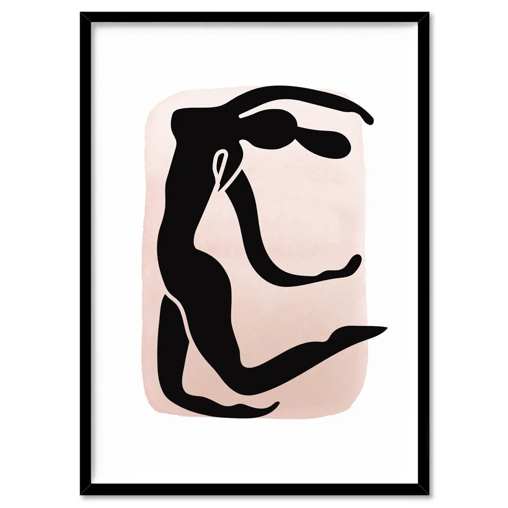 Decoupes La Figure Femme VIII - Art Print