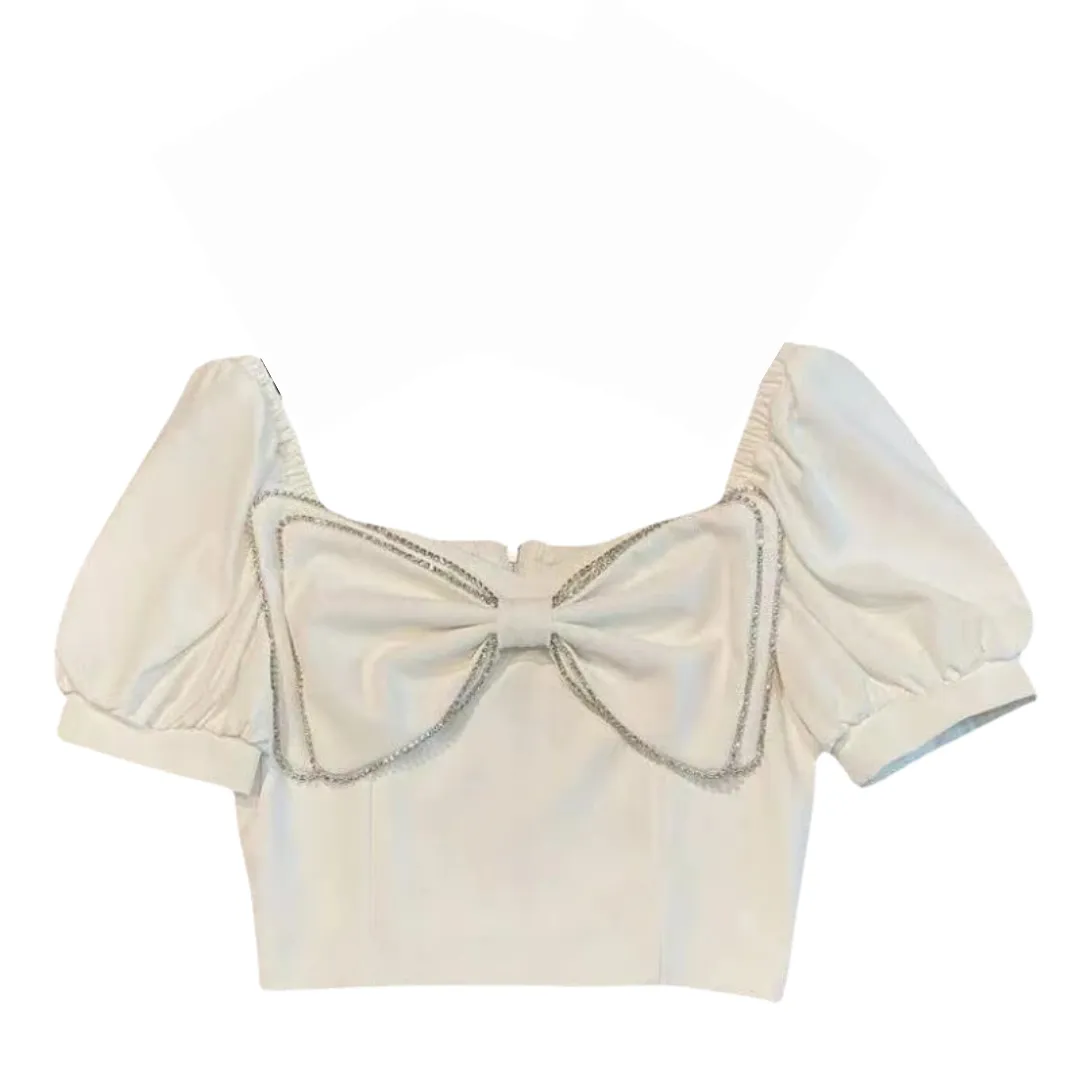 Diamond Bow Crop Top