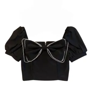 Diamond Bow Crop Top