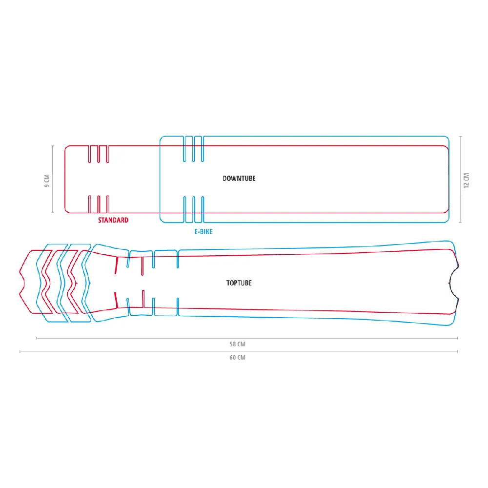 DYEDbro E-Bike Frame Protection Kit - Fluor