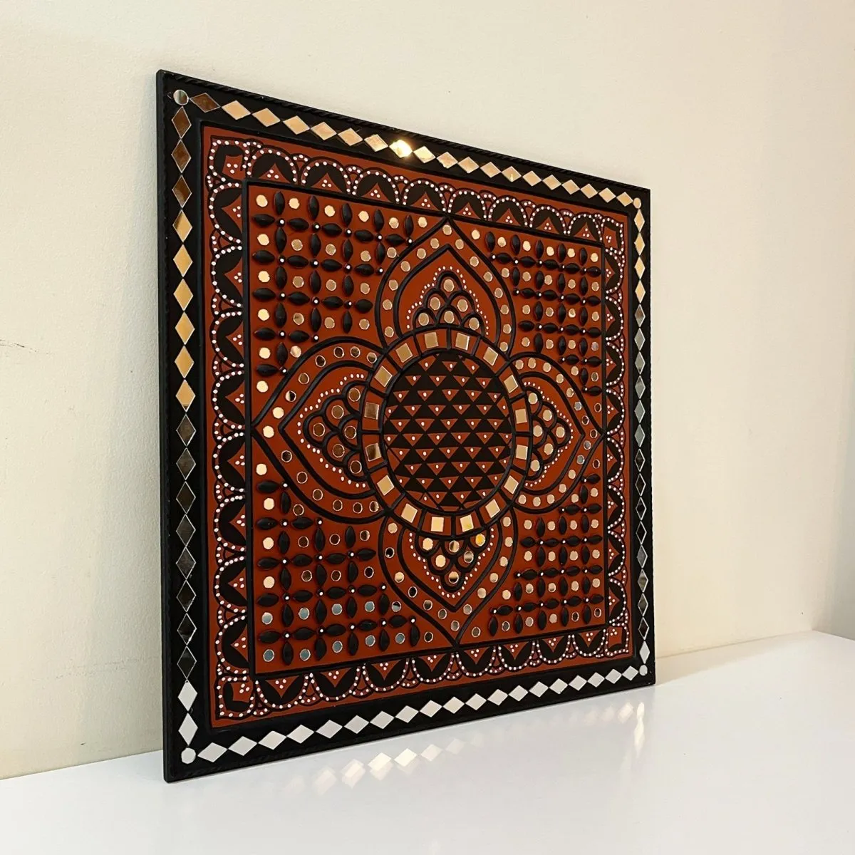 Earthen Sparkle Handmade Mud Art Wall Hanging